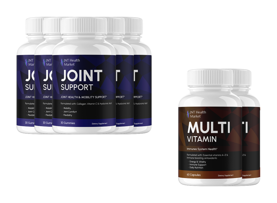 Joint Support (5 Bottles) + MultiVitamin (2 Bottles) Bundle
